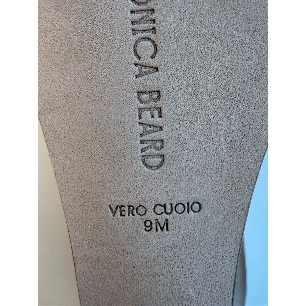 NWT Veronica Beard Ellen wedge sandals in off white/light cream. Size 9